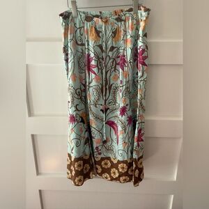 Ku de ta Floral Patterned Skirt with sequins